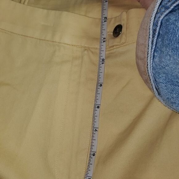 Chico's Design Eden Raffia High Waisted Sz.1 Pants Zippered Side Slit w Pockets - Picture 8 of 12